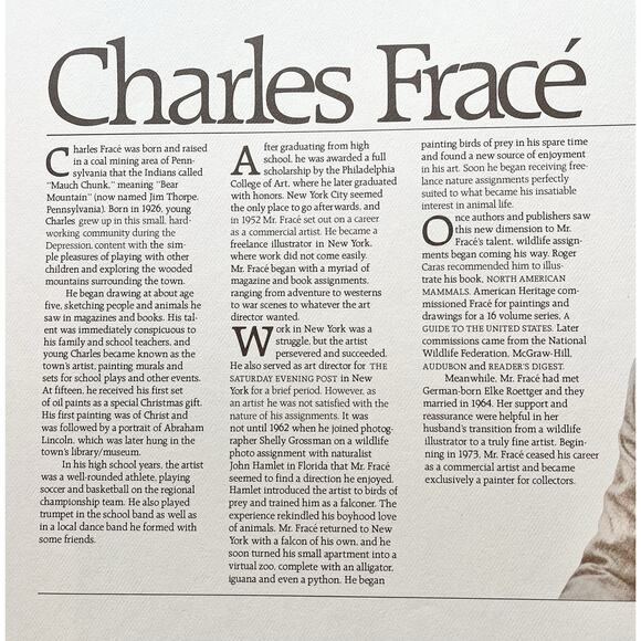 1983 Charles Fracé “My Friend, Rabbit” Signed Lithograph Print 23”X19” - Picture 3 of 9